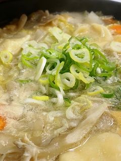 にんにく味噌仕立てのすいとん-レシピのメイン写真