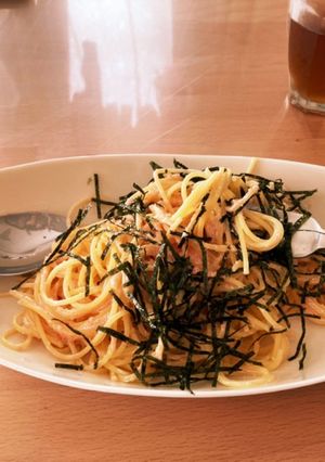 ヘルシーなタラコクリームパスタ‪ˊᵕˋ-レシピのメイン写真