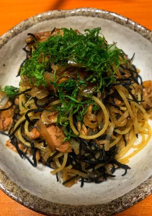 ひじきの和風パスタ-レシピのメイン写真