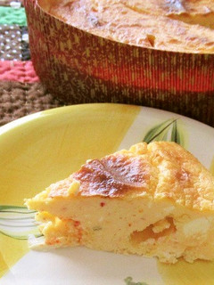 本技キムチ入り、ベイクドチーズケーキ!-レシピのメイン写真