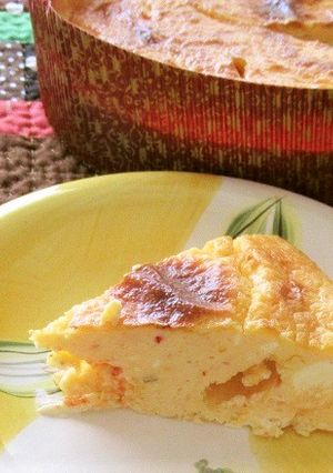 本技キムチ入り、ベイクドチーズケーキ！-レシピのメイン写真