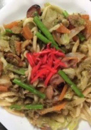 野菜たっぷり焼きうどん-レシピのメイン写真