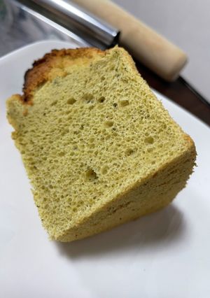 緑茶のシフォンケーキ17㎝型-レシピのメイン写真