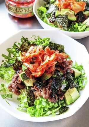 本技おいしいキムチのっけ丼!-レシピのメイン写真