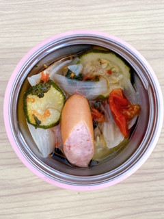 スープジャーで簡単!干し野菜のポトフ-レシピのメイン写真