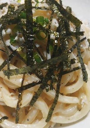 混ぜるだけ！ハマる味！しらすマヨうどん♪-レシピのメイン写真
