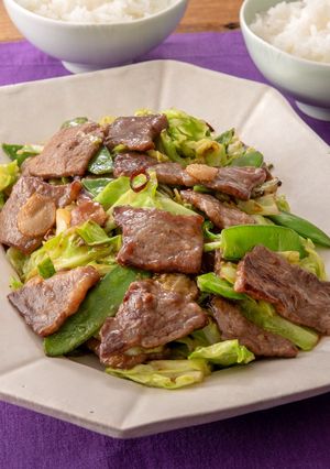牛肉とキャベツの甘みそ炒め-レシピのメイン写真