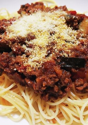 夏野菜のミートソーススパゲッティ-レシピのメイン写真