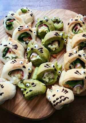 可愛い!トトロのベーコンエピ-レシピのメイン写真