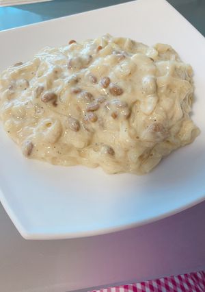 納豆と豆腐でカルボナーラ-レシピのメイン写真