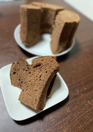 ココアシフォンケーキ 20㎝型-レシピのメイン写真