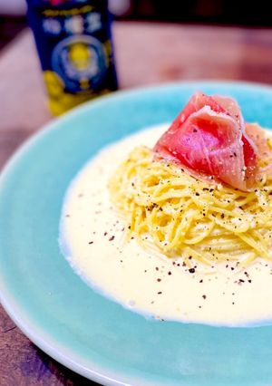 生ハムの冷製カルボナーラ-レシピのメイン写真