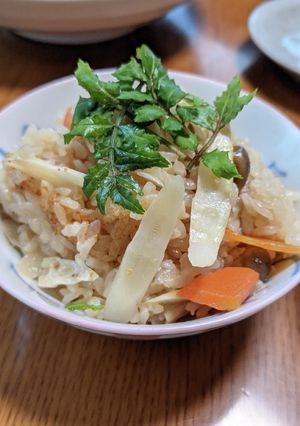 姫竹の炊き込みご飯2021年-レシピのメイン写真