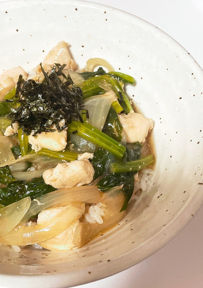 ささみとほうれんそうの和風丼-レシピのメイン写真