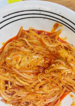 味付けなし！包丁不要！韓国風チーズもやし-レシピのメイン写真