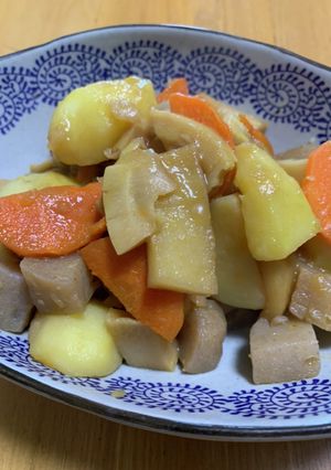 #煮物#新じゃが煮物#こんにゃく煮物-レシピのメイン写真