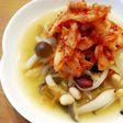 具だくさんスープ☆おいしいキムチを乗せて