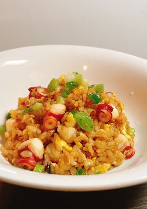 タコで！たんぱく質炒飯♡アンチョビ風味-レシピのメイン写真