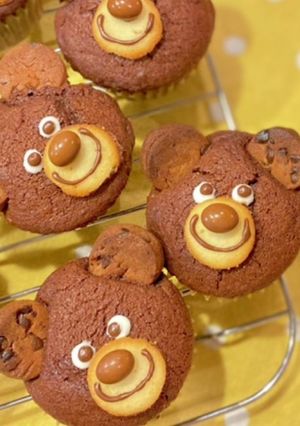 ＊HMで簡単クマフィン＊-レシピのメイン写真