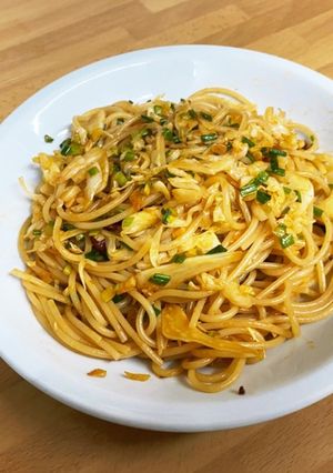 鍋キューブで☆簡単美味しいキムチスパ-レシピのメイン写真