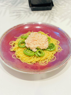 こごみの明太マヨパスタ-レシピのメイン写真