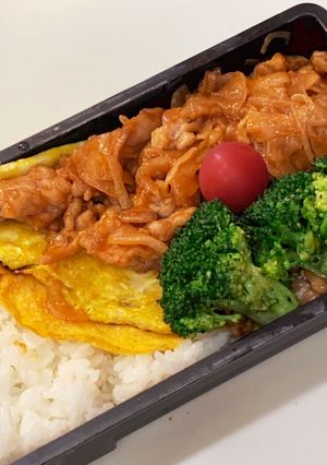 ポークチャップ弁当-レシピのメイン写真