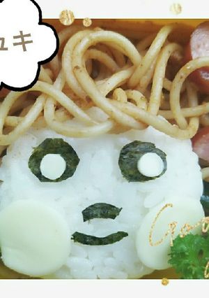 息子の似顔絵キャラ弁#キャラ弁-レシピのメイン写真
