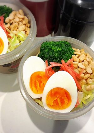 中高生兄弟弁当(つけ麺)-レシピのメイン写真