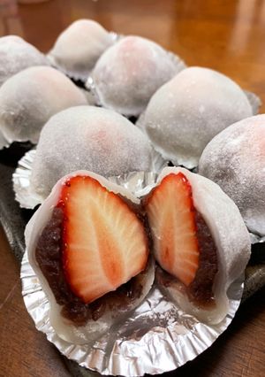超時短！冷やしてもやわらか苺大福-レシピのメイン写真