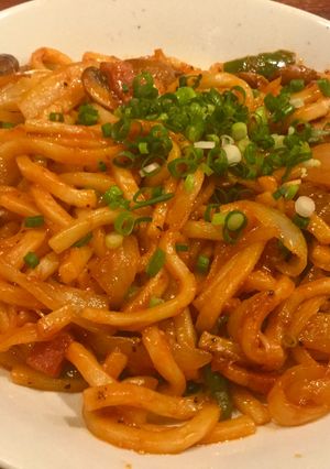 お手軽ナポリうどん！-レシピのメイン写真