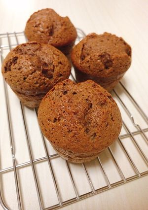 卵白とHMで混ぜるだけチョコマフィン-レシピのメイン写真
