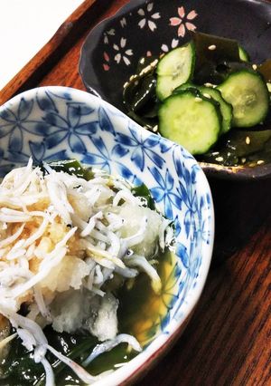 お刺身わかめときゅうりで ふた品-レシピのメイン写真