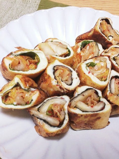 キムチとチーズのお揚げロール-レシピのメイン写真