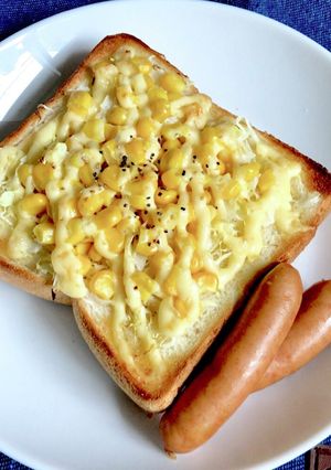 簡単☆キャベツたっぷりコーンマヨトースト-レシピのメイン写真