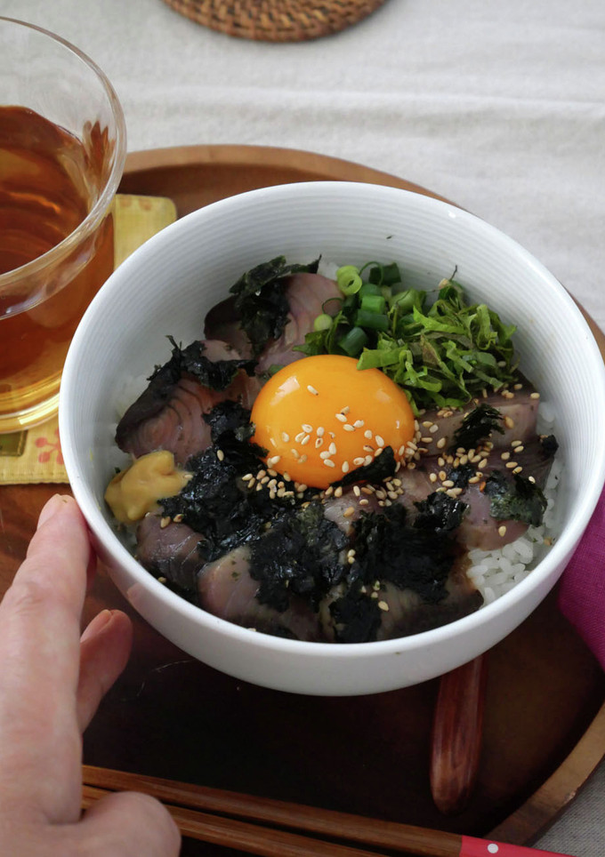 かつおの焼き海苔の中華風づけ丼-レシピのメイン写真