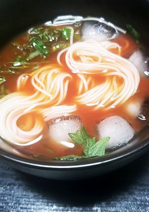 トマトそうめん、1人ランチに。-レシピのメイン写真