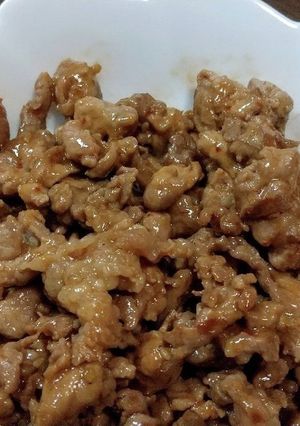 豚こま肉の味付けそぼろ-レシピのメイン写真