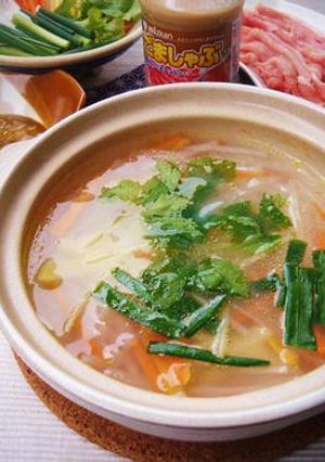 千切り野菜のしゃぶしゃぶ鍋-レシピのメイン写真