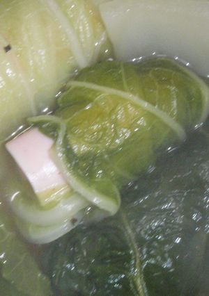 お魚ソーセージのロール白菜♪-レシピのメイン写真