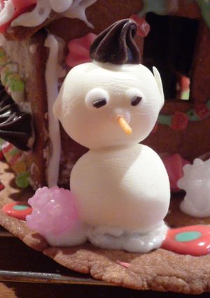 マシュマロで超かんたん、雪だるまちゃん☆-レシピのメイン写真