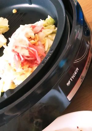 チヂミ粉でキムチお好み焼き-レシピのメイン写真