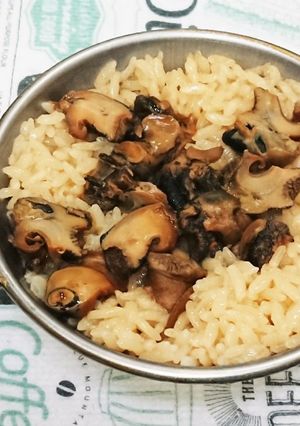 シェラカップ炊飯：貝飯-レシピのメイン写真