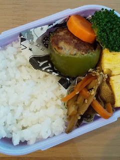 21/5/24 年長ピーマン肉詰め弁当-レシピのメイン写真
