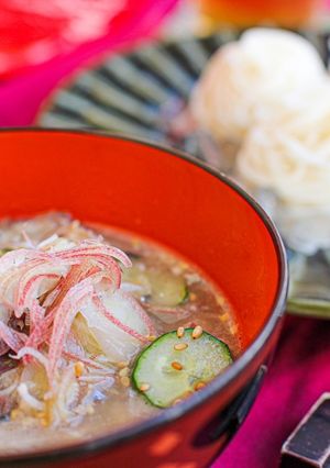 爽やか!!さば水煮缶の冷やしそうめん-レシピのメイン写真