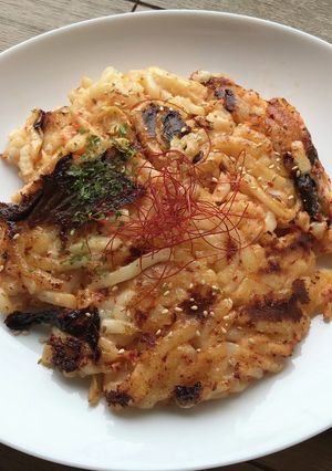 混ぜて焼くだけ！簡単キムチチヂミ-レシピのメイン写真