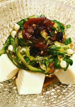 オクラと梅の冷奴-レシピのメイン写真