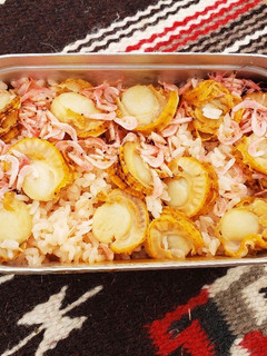 キャンプメシ*ホタテの炊き込みご飯-レシピのメイン写真