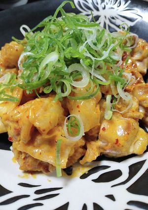 おかずにもおつまみにも！　鶏マヨキムチ-レシピのメイン写真
