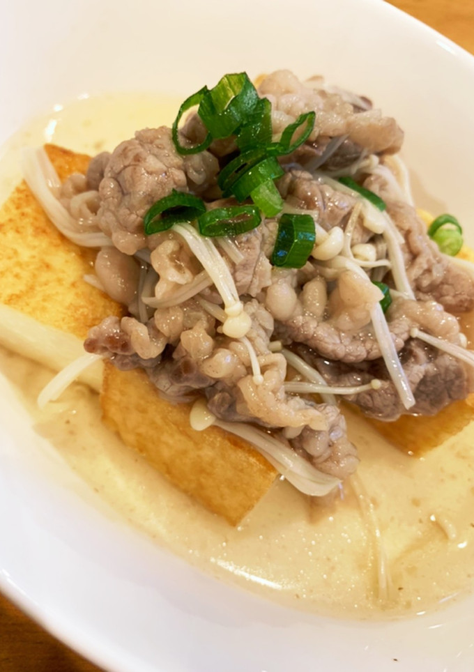 簡単！えのきと牛肉のごちそう餡かけ-レシピのメイン写真