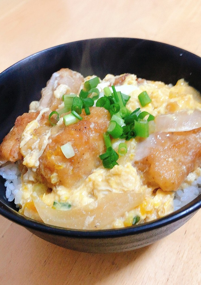 ズボラさんの唐揚げ卵とじ丼...♪*ﾟ-レシピのメイン写真